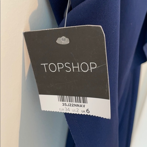 NWT Topshop Navy dress - Picture 6 of 6